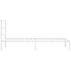 vidaXL Bed Frame White Powder-coated steel 42 x 80 in Bed Frame