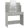 vidaXL Dressing Table Concrete Grey Engineered Wood, Acrylic Medium