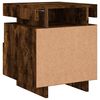 vidaXL Bedside Cabinet Smoked Oak Engineered Wood Compact