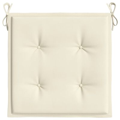 vidaXL Garden Chair Cushions 6 pcs Cream 19.7"x19.7"x1.2" Fabric