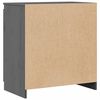 vidaXL Side Cabinet Gray Solid Pinewood Compact Side Cabinet
