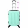 vidaXL Suitcase 3 pcs Mint green 19.69 x 12.20 x 30.71 in ABS Plastic