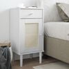 vidaXL Bedside Cabinet White