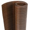 vidaXL Balcony Screen Brown and Black 157.5x35.4" Poly Rattan
