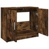 vidaXL Sink Cabinet Smoked Oak Engineered wood 24.8x11.4x21.7 in Modern