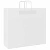 vidaXL Paper Bags 250 pcs with Handles White 54x15x49 cm