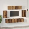 vidaXL TV Cabinet Set Wall-mounted 6 pcs Old Wood Engineered Wood