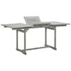 vidaXL Garden Table Grey Solid Acacia Wood Medium Extendable