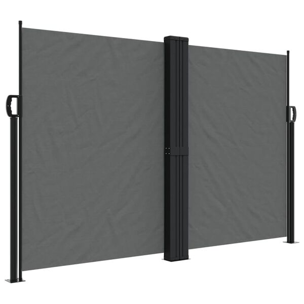 vidaXL Retractable Side Awning Anthracite