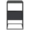 vidaXL Side Table Black Engineered wood, iron Medium Side Table
