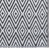 vidaXL Outdoor Carpet White and Black Polypropylene 63.0 x 90.6 in