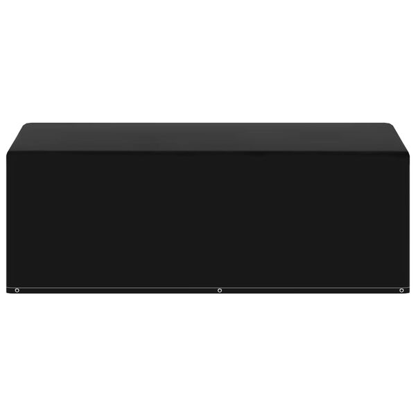 vidaXL Garden Furniture Cover Set of 2 Black Polyethylene