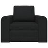 vidaXL Sofa Bed Black 38.58 x 27.95 x 32.68 in Velvet