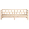 vidaXL Day Bed Natural Wood Solid Pine Wood 2x