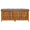 vidaXL Cushion Box Brown Solid Acacia wood Large Storage Cushion Box