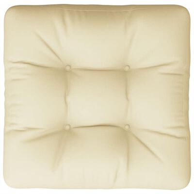 vidaXL Pallet Cushion Cream 23.6"x24.2"x3.9" Fabric