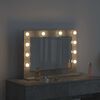 vidaXL Vanity Mirror with Mirror Concrete Grey 60 x 45 x 18 cm