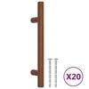 vidaXL Cabinet Handle Set of 20 Bronze Stainless Steel Standard