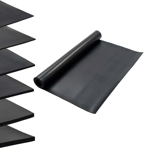 vidaXL Floor Mat Anti-Slip Rubber 3.9x6.6' 0.24 " Smooth