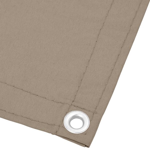 vidaXL Balcony Screen Taupe 29.5x275.6" 100% Polyester Oxford