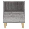 vidaXL Bedside Cabinet Set of 2 Grey sonoma