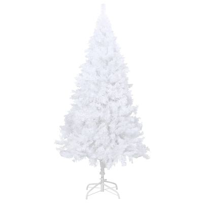vidaXL Artificial Christmas Tree with Thick Branches White 59.1" PVC
