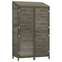 vidaXL Garden Shed Anthracite 40.2"x20.5"x68.7" Solid Wood Fir