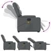 vidaXL Electric Stand Up Massage Recliner Chair Gray