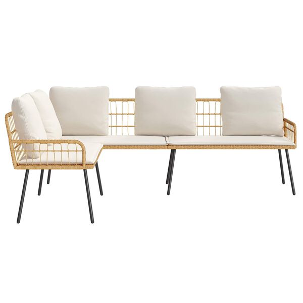 vidaXL Sofa with Cushion Brown 61.5 x 123 x 82cm Metal