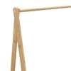 vidaXL Clothes Rack Natural Bamboo Varnished Bamboo, Fabric Medium
