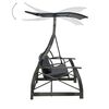 vidaXL Garden Swing Bench Grey