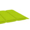 vidaXL Sun Lounger Bright green, Natural teak