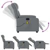 vidaXL Massage Recliner Chair Grey