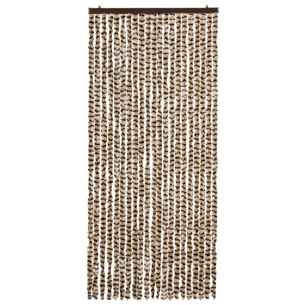 vidaXL Insect Curtain Beige and Brown 35.4x86.6" Chenille