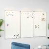 vidaXL Magnetic Whiteboard Foldable 47.2"x31.5"x0.7" Aluminum