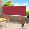 vidaXL Side Awning Red Polyester 70.9 x 196.9 in Retractable