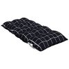 vidaXL Lowback Chair Cushion Set of 2 Black Check Pattern