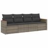 vidaXL Garden Sofa Set Grey, Dark Grey