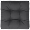 vidaXL Pallet Cushion Black 100% polyester 22.8" x 22.8" x 3.9