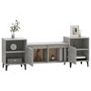 vidaXL TV Cabinet Concrete Gray Engineered wood, metal Large TV Cabinet