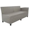 vidaXL Outdoor Furniture Set Grey, Cream White