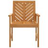 vidaXL Garden Dining Chair Set of 2 Natural Acacia Solid Acacia Wood