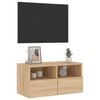 vidaXL TV Wall Cabinet Sonoma oak Engineered wood 23.6x11.8x11.8 in