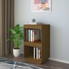 vidaXL Book Cabinet Honey brown Solid pinewood Compact size Book Cabinet