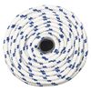 vidaXL Boat Rope White 0.55 " 328.1 ' Polypropylene