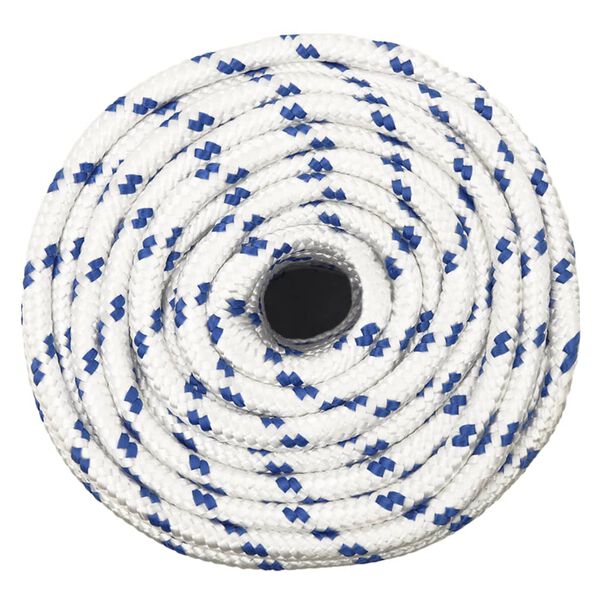 vidaXL Boat Rope White 0.55 " 328.1 ' Polypropylene