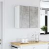 vidaXL Hanging Cabinet Concrete grey Engineered wood Modern