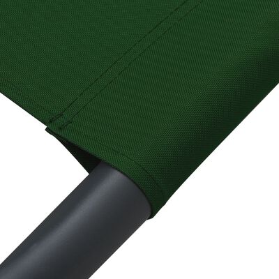 vidaXL Patio Lounge Bed Fabric Green