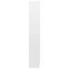 vidaXL Vitrine Cabinet High gloss white Engineered wood, glass Large