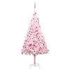 vidaXL Artificial Christmas Tree Pink PVC Medium Faux Tree Cone-shaped